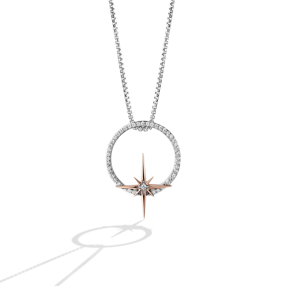 Star Wars™ Into The Galaxy White Diamond Women's Pendant 1/10 CTTW Star Wars™ Fine Jewelry