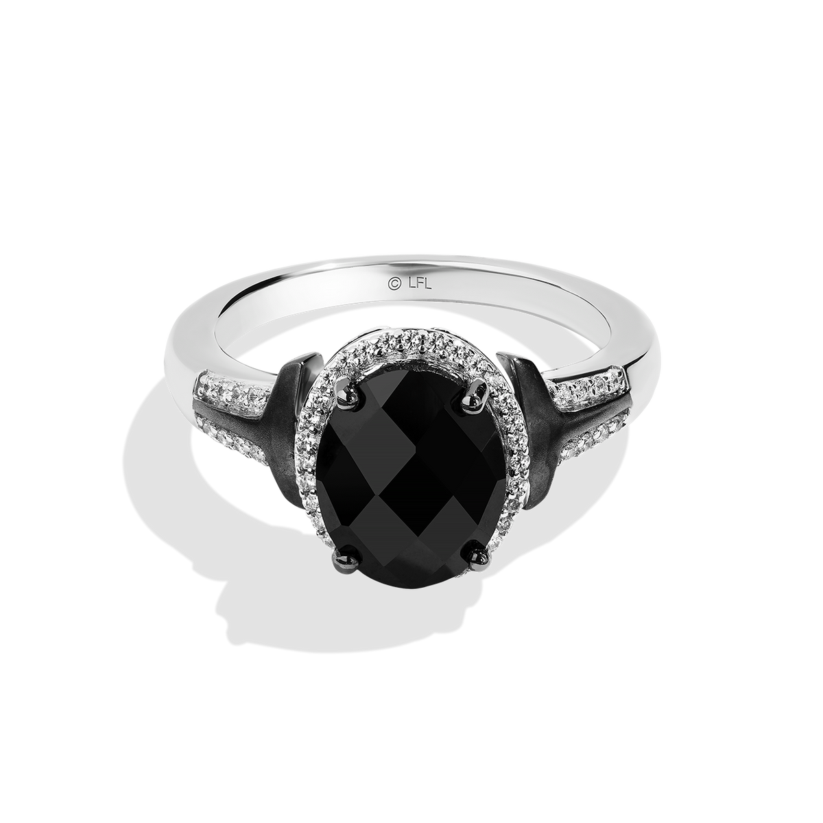 Star Wars™ The Mandalorian™ Diamond Women's Ring Sterling Silver 1/6 CTTW Star Wars™ Fine Jewelry