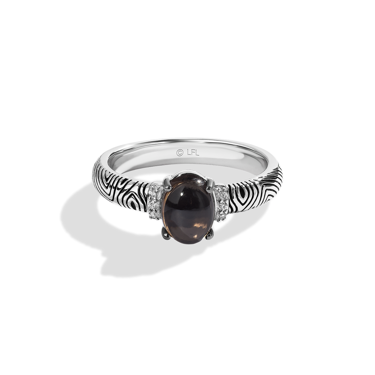 Star Wars™ Galactic Beings Women's Ring Sterling Silver with Black