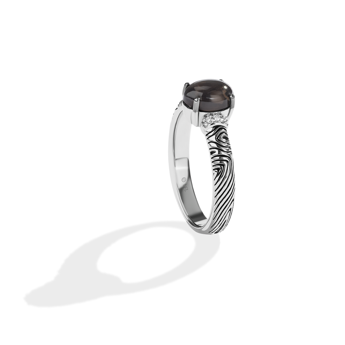 Star Wars™ Galactic Beings Women's Ring Sterling Silver with Black Rhodium Star Wars™ Fine Jewelry