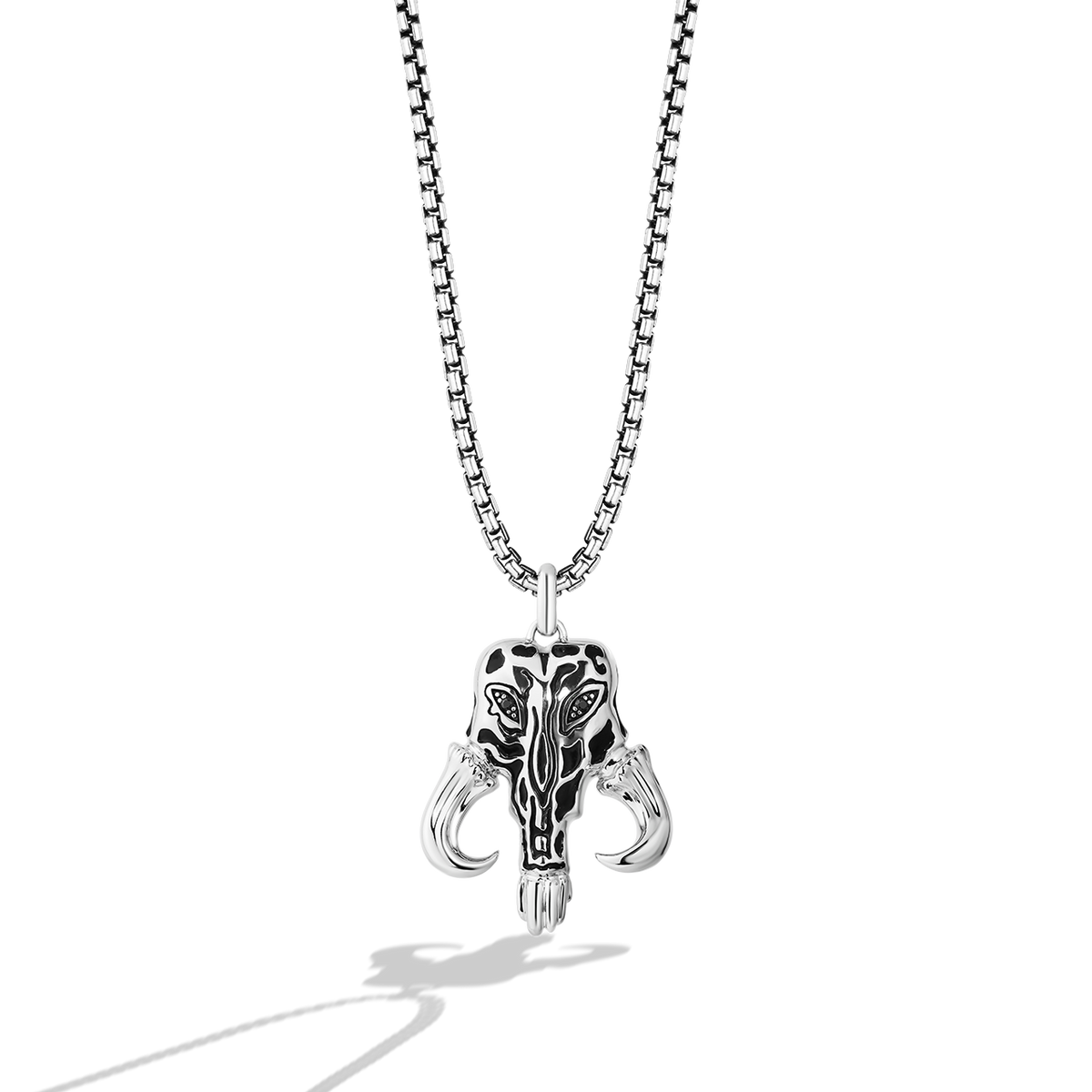 Star Wars™ Mandalorian Mythosaur Black Diamonds Necklace Pendant in