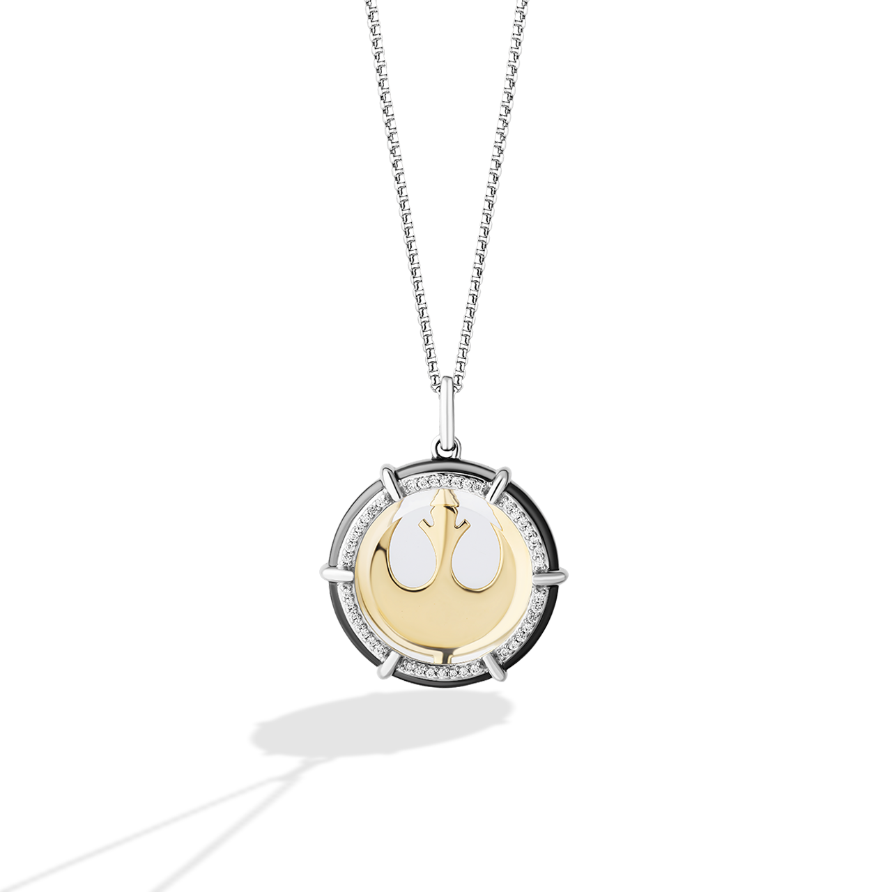 Star Wars™ The Rebel Medallion Necklace Pendant in 10K Yellow Gold