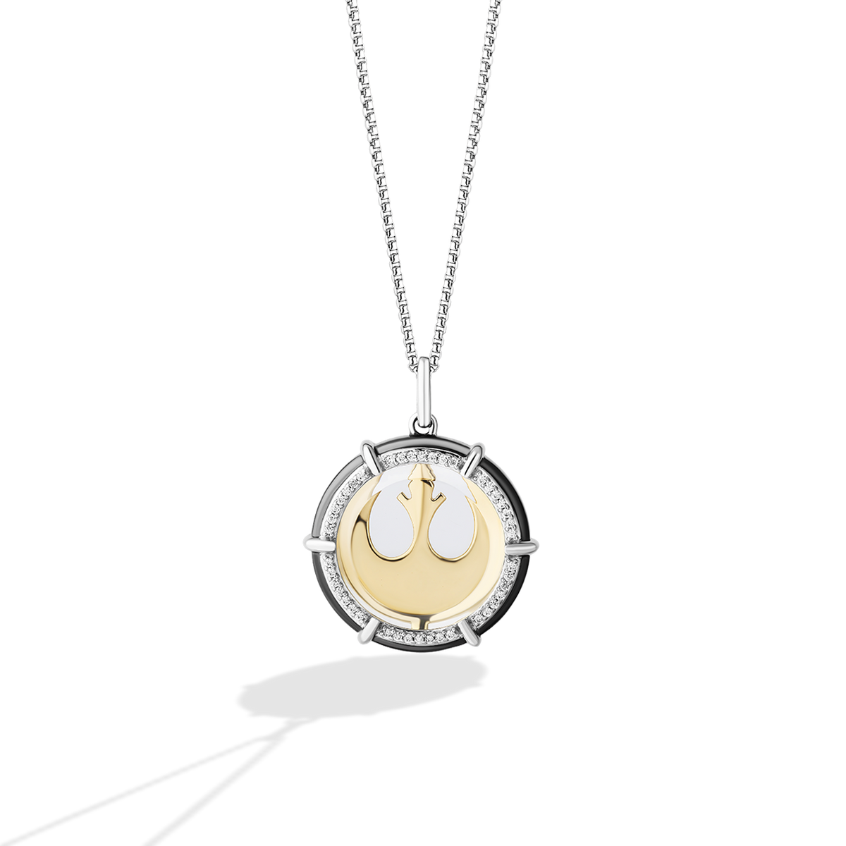 Star Wars™ The Rebel Medallion Necklace Pendant in 10K Yellow Gold and