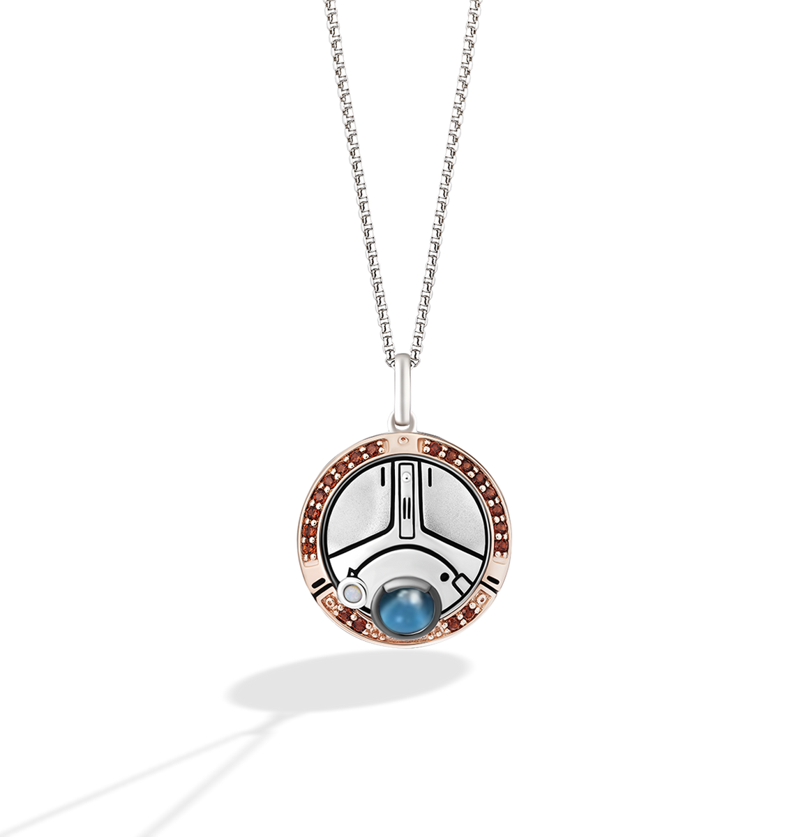 OBIWAN KENOBI LOLA Necklace in Sterling Silver and 10K Rose Gold with Star Wars™ Fine Jewelry