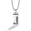 R2 SERIES MEN'S PENDANT Diamond 1/10 CT.T.W Enamel Silver