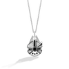 MILLENNIUM FALCON PENDANT with 1/20 CT.TW. Diamonds, Black Onyx in Sterling Silver with Black Rhodium