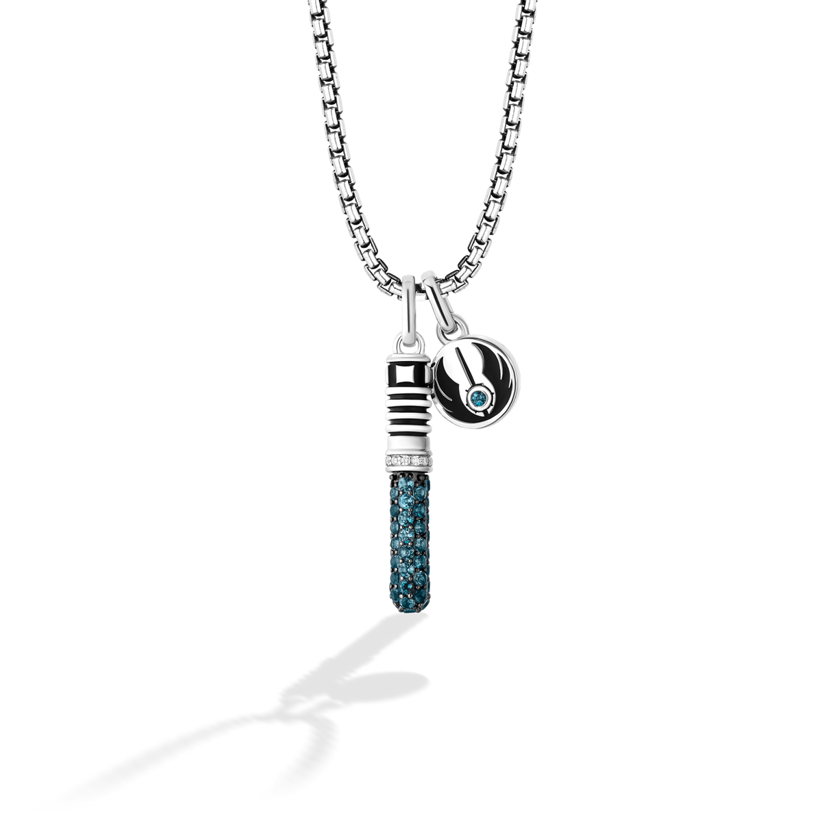 OBI-WAN KENOBI™ WOMEN'S LIGHTSABER PENDANT in Sterling Silver and