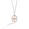THREEPIO SERIES WOMEN'S PENDANT 1/10 CT.TW. White Diamonds, 10K Yellow Gold
