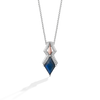 AHSOKA TANO™ WOMEN'S PENDANT 1/10 CT.TW. Diamonds, Labradorite in Sterling Silver and 10K Rose Gold