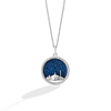 PLANET NABOO WOMEN'S PENDANT 1/6 CT.T.W. Diamonds, Midnight Blue Druzy in Sterling Silver
