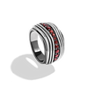 KYLO REN™  MEN'S RING with Garnet in Sterling Silver with Black Rhodium