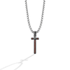 KYLO REN™ MEN'S PENDANT with Garnet in Sterling Silver with Black Rhodium