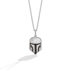 THE MANDALORIAN™ WOMEN'S PENDANT Sterling Silver and Black Rhodium, Black Diamonds