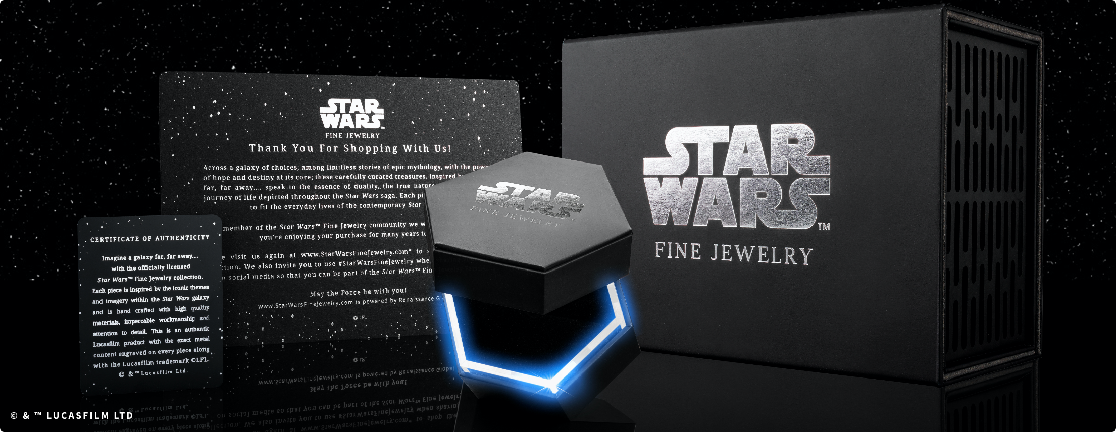 Star Wars™ Darth Maul Black Diamonds Men's Ring in Black Rhodium