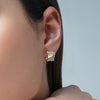 EWOK™ WOMEN'S EARRINGS 1/5 CT.TW. Champagne and White Diamonds, Sterling Silver and 10K Yellow Gold
