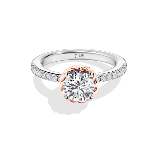 GALAXY STAR LAB GROWN DIAMONDS PRINCESS LEIA 14K Gold Women's Engagement Ring