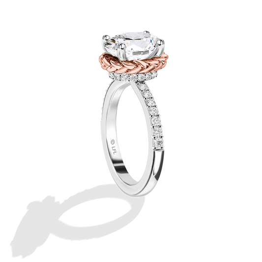GALAXY STAR LAB GROWN DIAMONDS PRINCESS LEIA 14K Gold Women's Engagement Ring