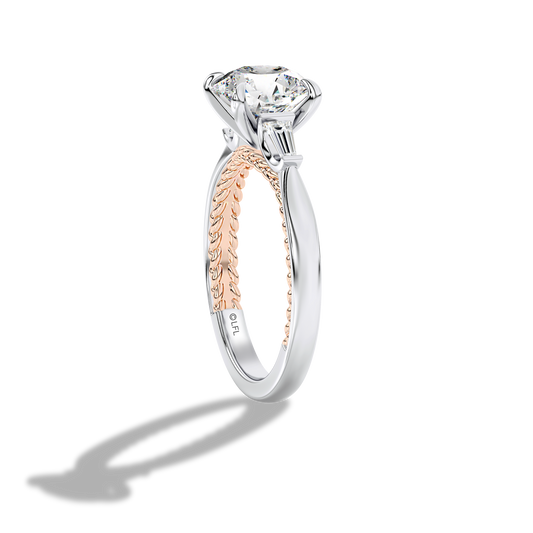 GALAXY STAR LAB GROWN DIAMONDS PRINCESS LEIA™ 14K Gold Three Stone Solitaire Women's Engagement Ring