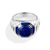 Star Wars R2-D2™  MEN'S RING Lapis Gemstone Silver Front view