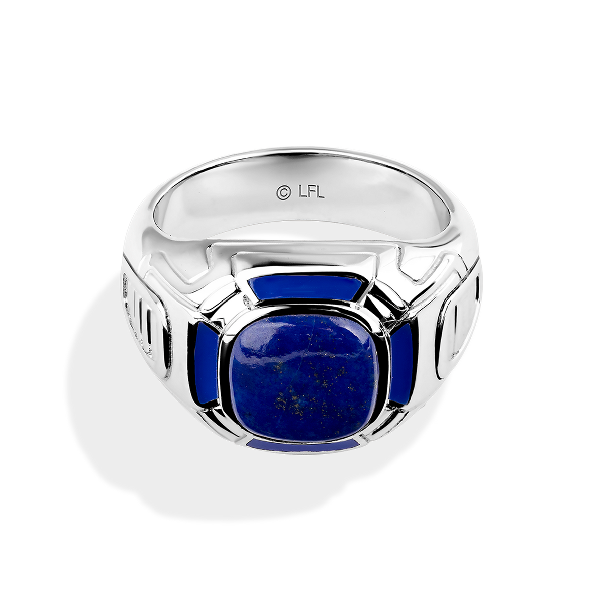 Lapis Lazuli Ring, 925 Sterling Silver Ring, Handmade Ring, Statement Ring,  Cushion Gemstone Ring, Men's Ring, Textured Ring, Gift for Him - Etsy