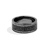 IN CARBONITE WOMEN'S RING 1/5 CT.TW. White Diamonds Silver with Black Rhodium