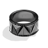 Star Wars Darth Vader™ MEN'S Diamond RING 1/2 CT.TW. Black Diamonds Silver with Black Rhodium Front View