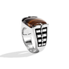 Star Wars Chewbacca™ MEN'S RING Tiger Eye Gemstone Silver Side View