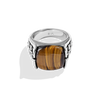 THE WOOKIEE MEN'S RING  Tiger Eye Gemstone Silver