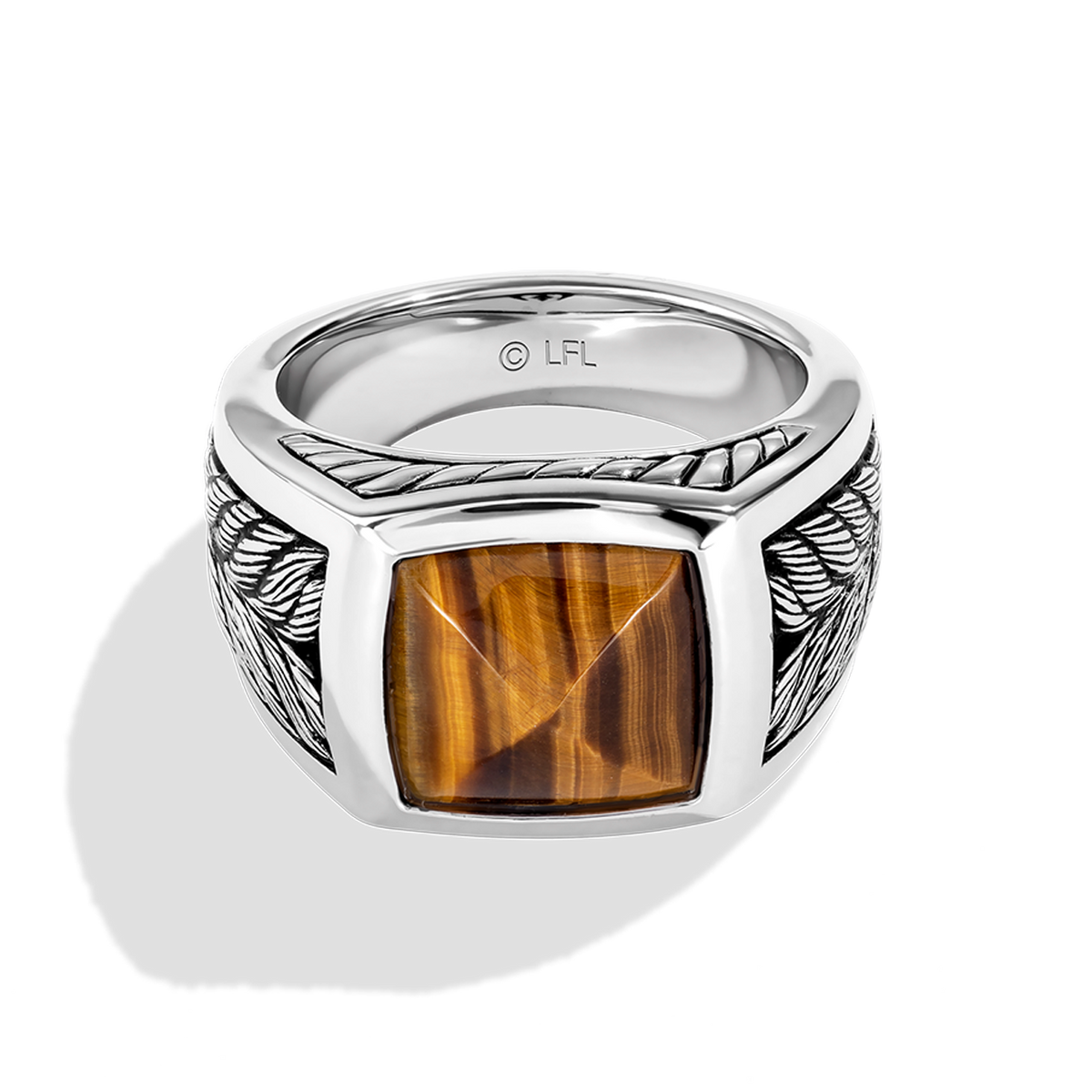 Star Wars Chewbacca Tiger Eye Men s Ring Silver Star Wars Fine