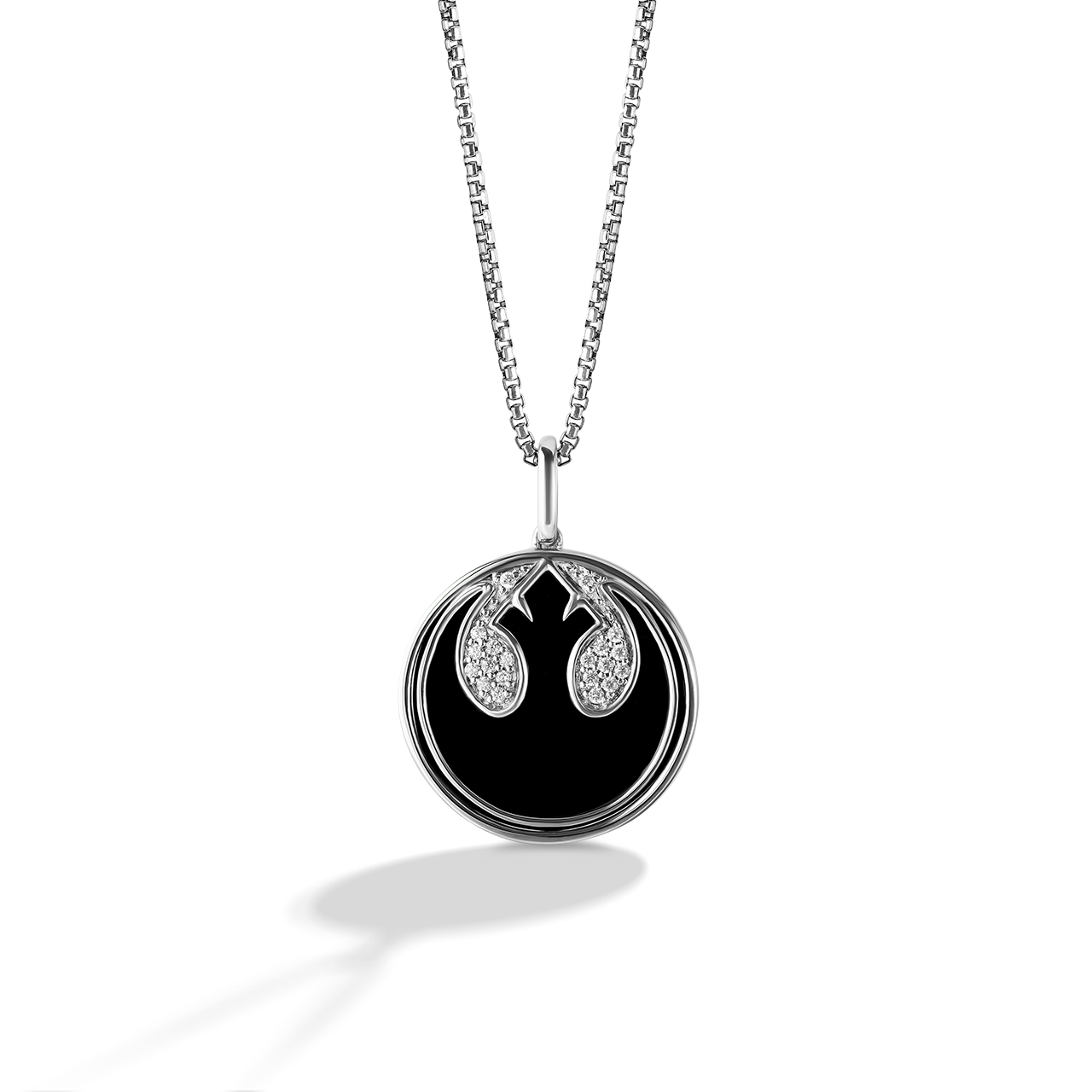 Star Wars™ Symbols White Diamond Women's Necklace | Star Wars™ Fine Jewelry