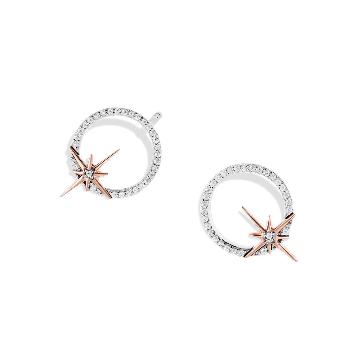 Diamond Star Earrings - Freedman Jewelers