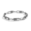 A JEDI™ MARK MEN'S BRACELET Silver and Black Rhodium