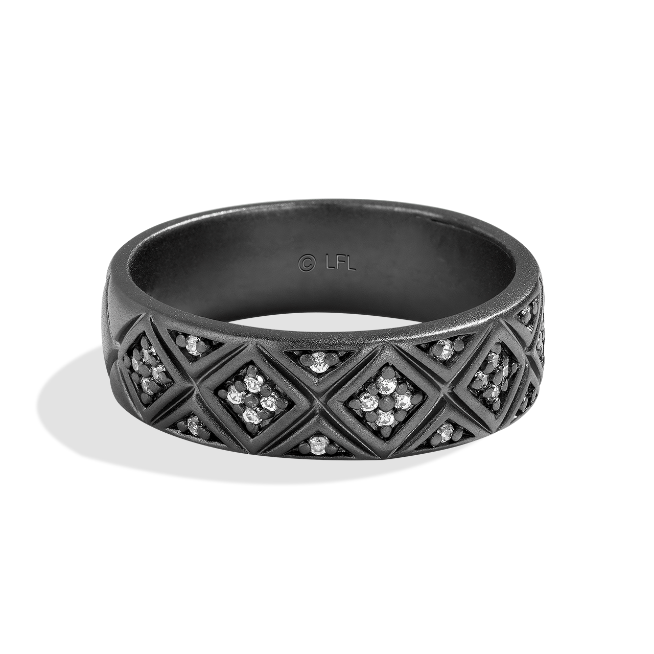 Star Wars™ Princess Leia White Diamond Men's Ring 1/5 CTTW | Star Wars ...