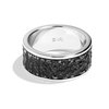 IN CARBONITE MEN'S RING Silver with Black Rhodium
