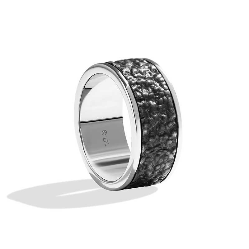 Star Wars  Han Solo™MEN'S RING Silver with Black Rhodium Side view