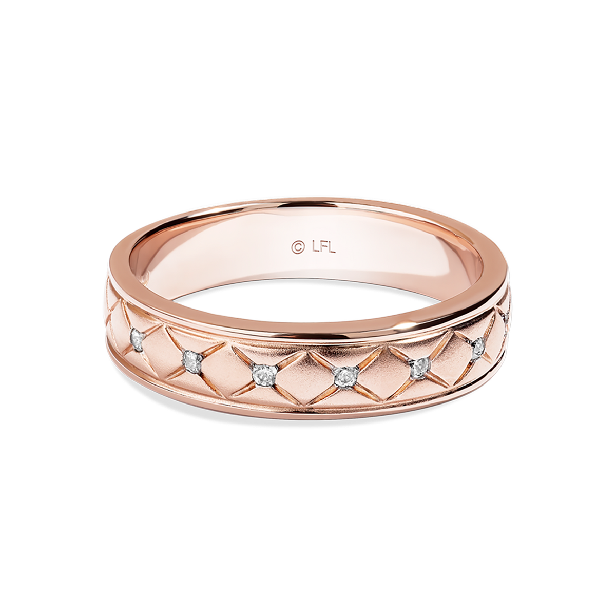 Rose Gold You And Me Wedding Ring Shop Art Deco You And Me Diamond
