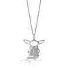 GROGU™ WOMEN'S PENDANT 1/10 CT.TW. White Diamonds 10K White Gold