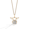 Star Wars GROGU WOMEN'S Diamond Pendant 1/10 CT.TW. with White Diamonds 10K Yellow Gold  Front View