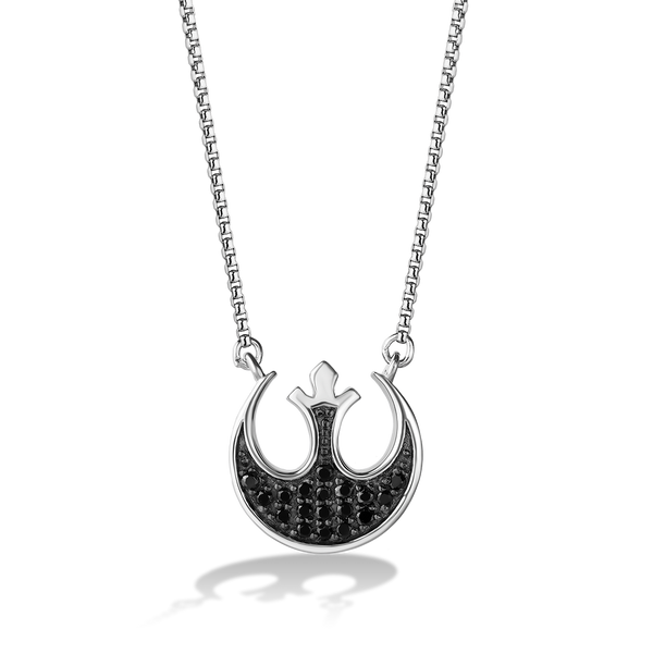 THE REBEL WOMEN'S PENDANT 1/4 CT.TW. Black Diamonds Silver