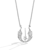 Star Wars Yoda™ Inspired WOMEN'S Diamond PENDANT 1/10 CT.TW. White Diamonds Silver Front view