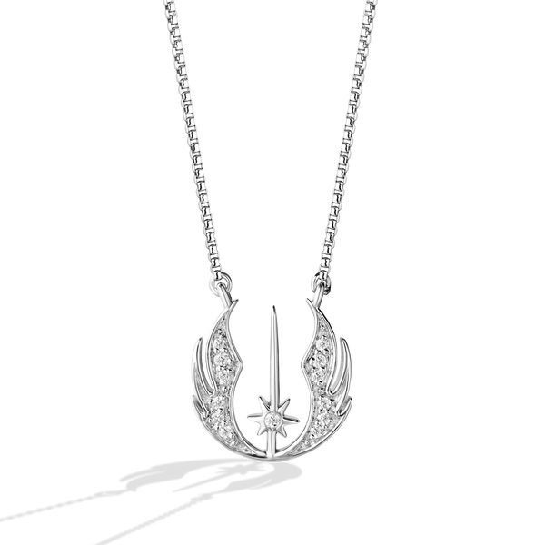 THE JEDI™ ORDER WOMEN'S PENDANT 1/10 CT.TW. White Diamonds Silver