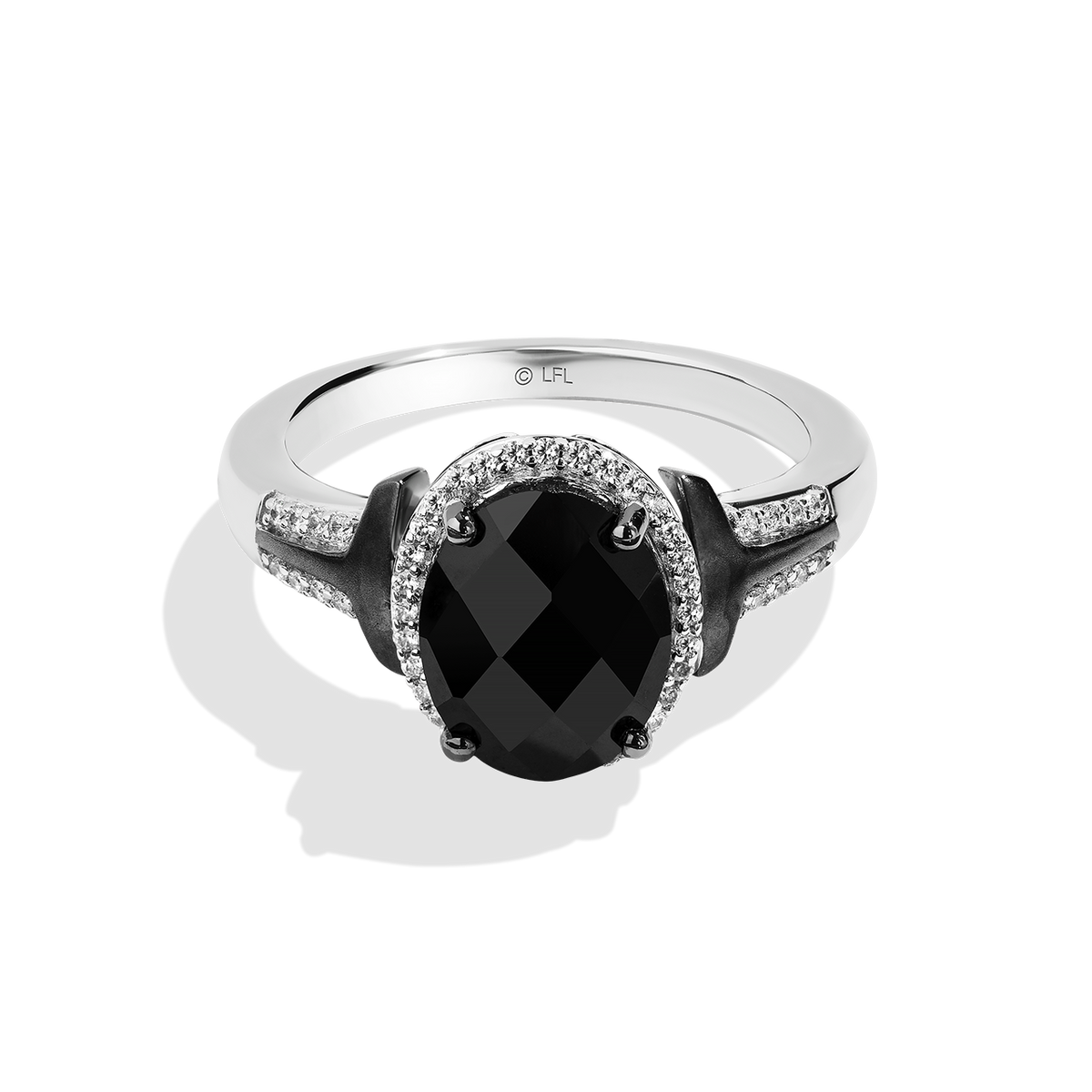 Harish Crafts Pear shaped Black Onyx Engagement Ring Rose Gold India | Ubuy