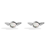 GROGU™ WOMEN'S EARRINGS Diamond Accent and Mother of Pearl, Sterling Silver