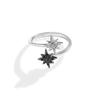 GUARDIANS OF LIGHT WOMEN'S RING 1/6 CT.TW. Black and White Diamonds, Sterling Silver
