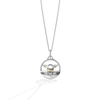 GROGU™ WOMEN'S PENDANT 1/10 CT.TW. Diamonds, 10K Yellow Gold and Sterling Silver