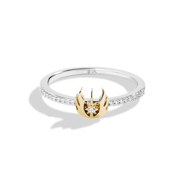 THE JEDI™ ORDER WOMEN'S RING Diamond Accent, Sterling Silver and 10K Yellow Gold