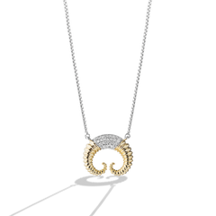 Star Wars Bantha Women s Necklace Sterling Silver and 10K Yellow