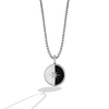 GUARDIANS OF LIGHT MEN'S/WOMEN'S PENDANT Diamond Accent, Onyx, Mother of Pearl, Sterling Silver