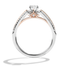GUARDIANS OF LIGHT 3/4 CT.TW Diamond Engagement Ring, 14K White and Rose Gold