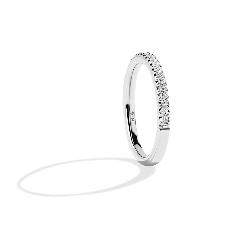 Star Wars™ Into The Galaxy Diamond Wedding Band in 14K White Gold 1/5 CTTW View 2